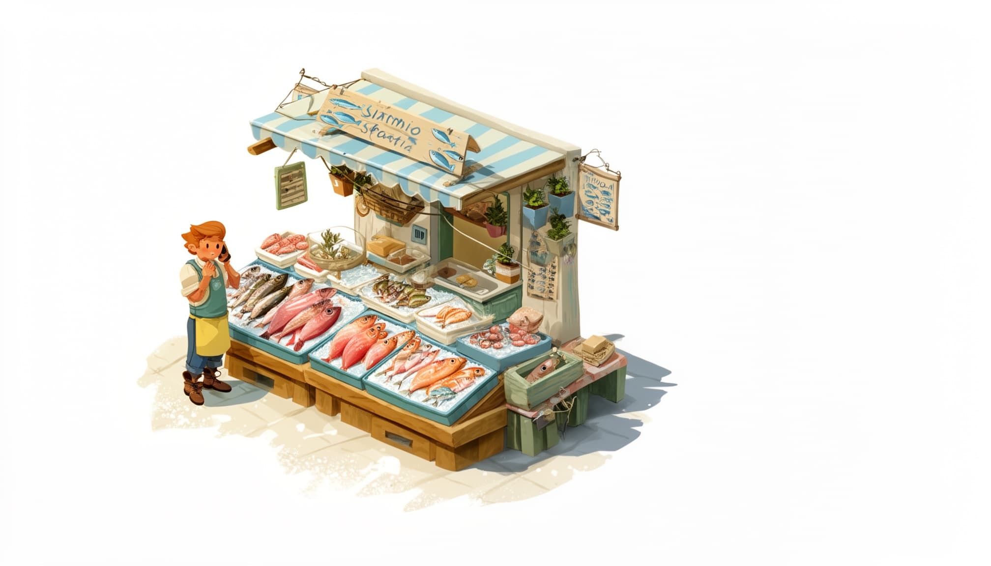 Fish market at Mercamadrid